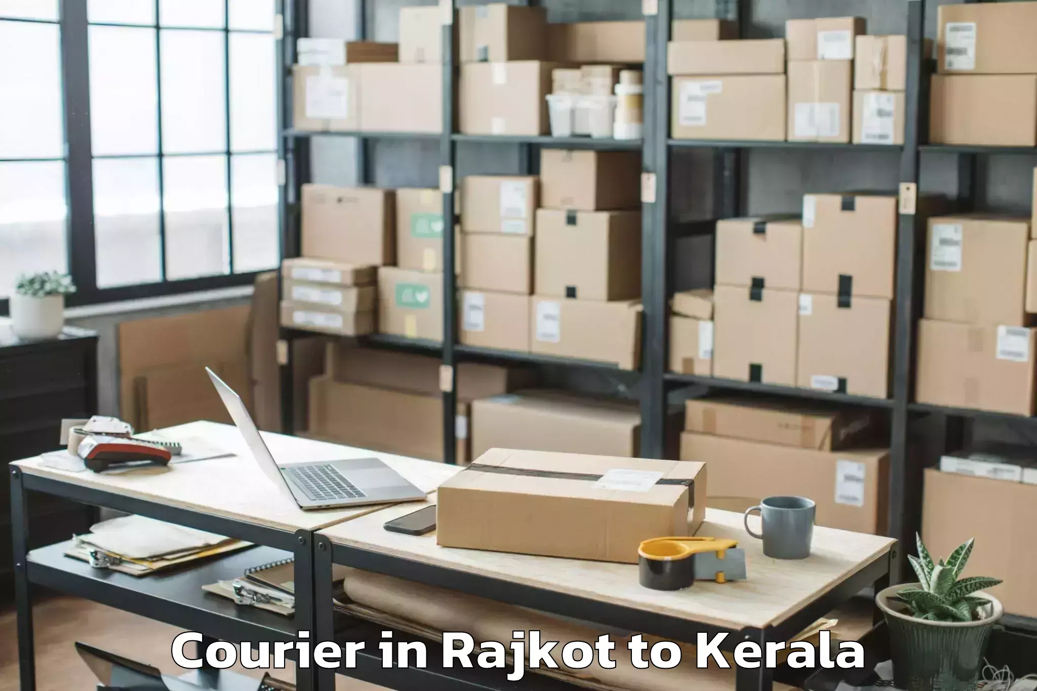 Reliable Rajkot to Mall Of Joy Thrissur Courier